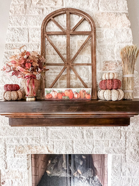 Row of Pumpkins Canvas