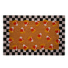 Candy Corn Coir Mat