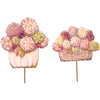 Fall Hydrangea Pumpkin Basket Stakes