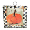 Mini Art  || Orange Pumpkin with Checkered Border