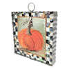 Mini Art  || Orange Pumpkin with Checkered Border