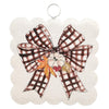 Mini Scallop Art  || Beck's Festive Checkered Bow