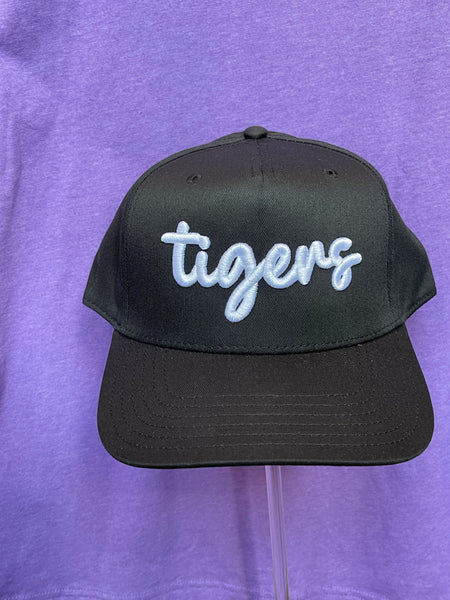 Embroidered Tigers Hat || Black with White Script