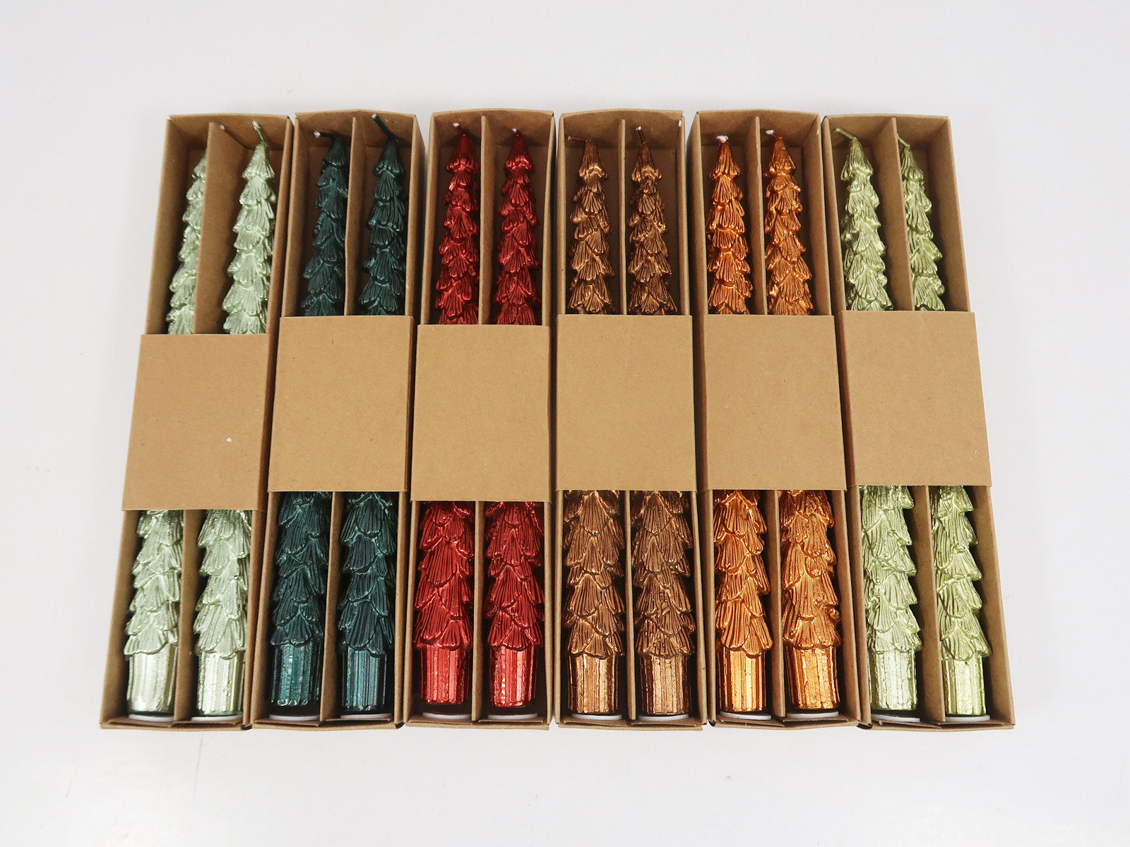 10" Metallic Tree Taper Candle