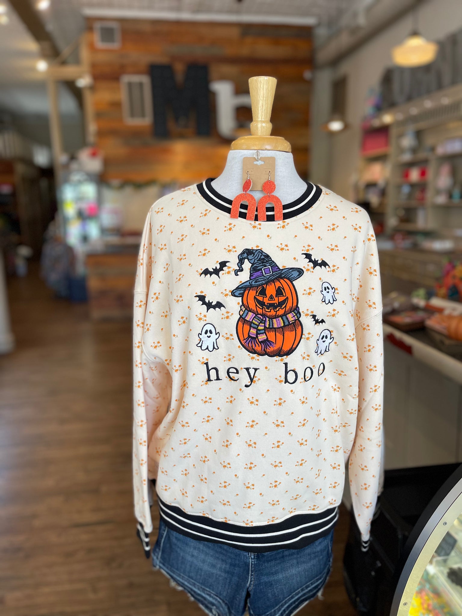 Hey Boo Crew Pullover