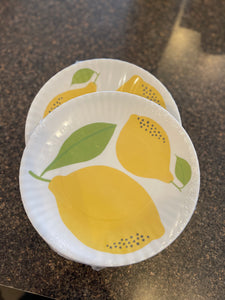 Lemon Melamine Paper Plate S/4