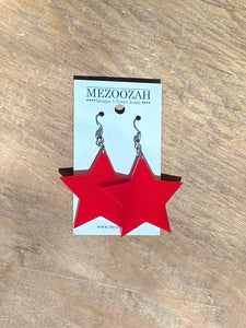 Red Star Earrings