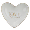 Love White Ceramic Trinket Tray