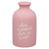 Love is Patient Pink Ceramic Vase