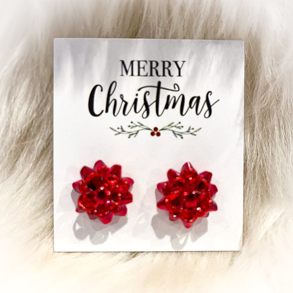 Holiday Bow Earrings