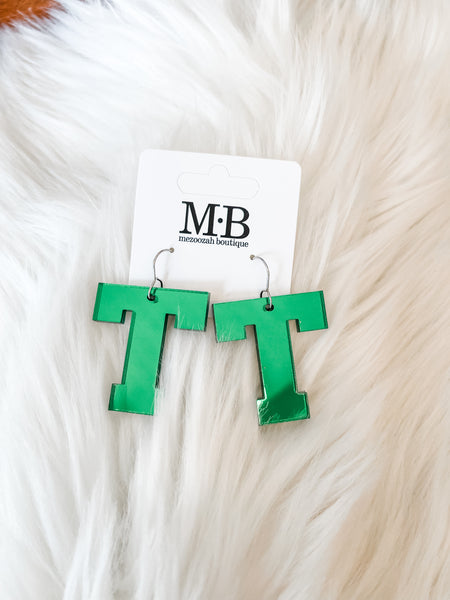 T Spirit Earrings  || Green
