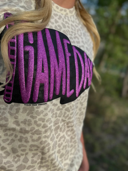 Pennant Game Day Tee - Purple