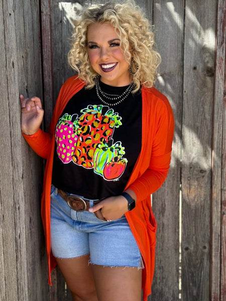 Callie Ann's Neon Pumpkins Tee