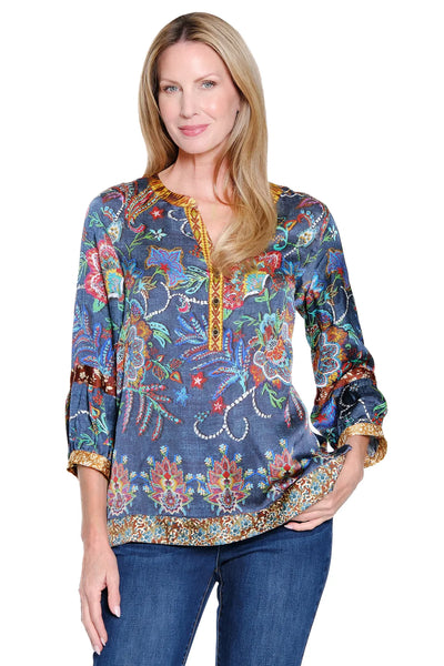Colleen Floral Print Tunic  ||  Multi