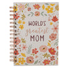 Peach Floral World's Greatest Mom Journal