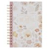 Always Be Joyful  Floral Spiral Journal
