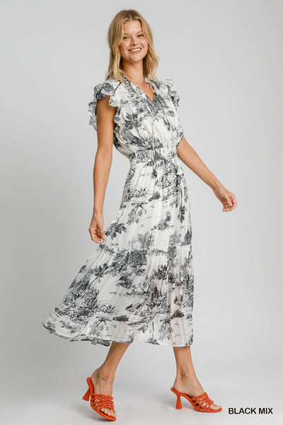 Julia Toile Print Dress