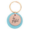 Be Joyful Rose Gold Keychain
