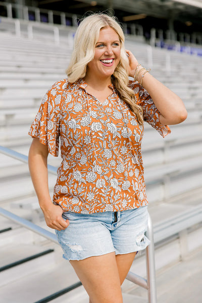 Bell Top ||  Burnt Orange