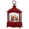 11" LED CARDINAL SQUARE LANTERN GLOBE USB/BTY/TMR