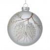 4" GLASS JEWEL PINE CONE BALL ORNAMENT