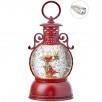 8"LED CARDINAL LANTERN WATER GLOBE