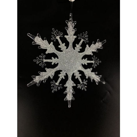 12" Acrylic Frost Snowflake Ornament