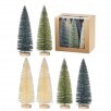 WOODLAND GLITTER SISAL TREE 9"