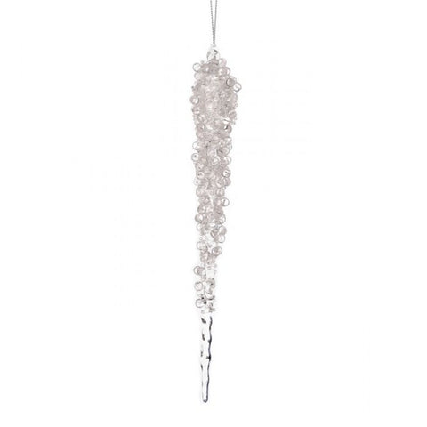11" Iced Acrylic Icicle Ornament