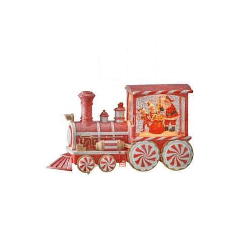 11" Candy Cane Express Water Globe