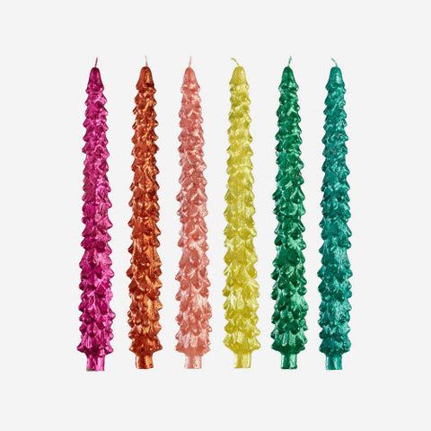 11.25" Metallic Tree Taper Candle