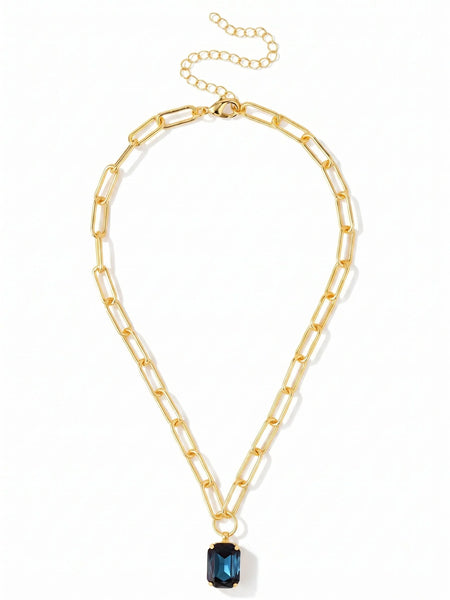 Sorrelli || Brynn Paperclip Pendant Necklace - Montana