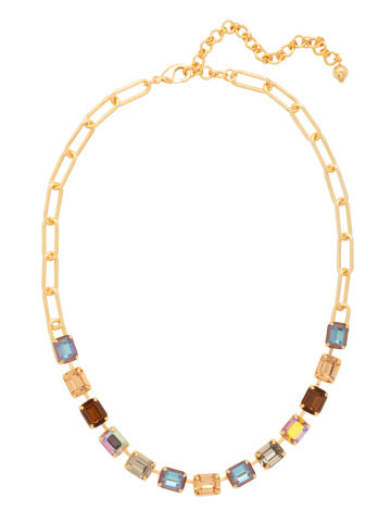 Sorrelli || Octavia Paperclip Tennis Necklace in Honey Bourbon