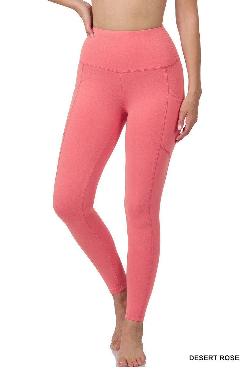 Devin Essential Leggings || Desert Rose