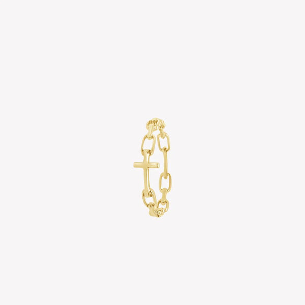 Rizen || Chain Breaker Cross Ring - Gold