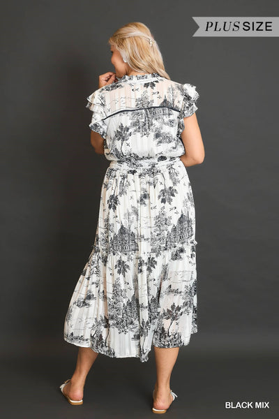 Julia Toile Print Dress