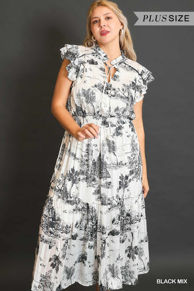 Julia Toile Print Dress