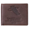 Wings Like Eagles Dark Brown Genuine Leather Wallet - Isaiah 40:31