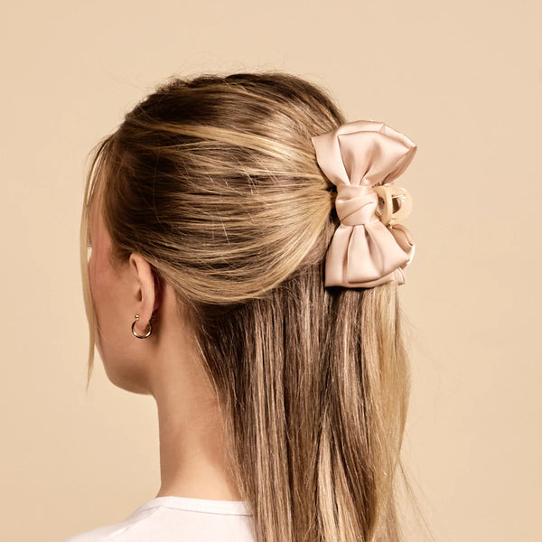 Mini Bow Claw Clip || Cheetah