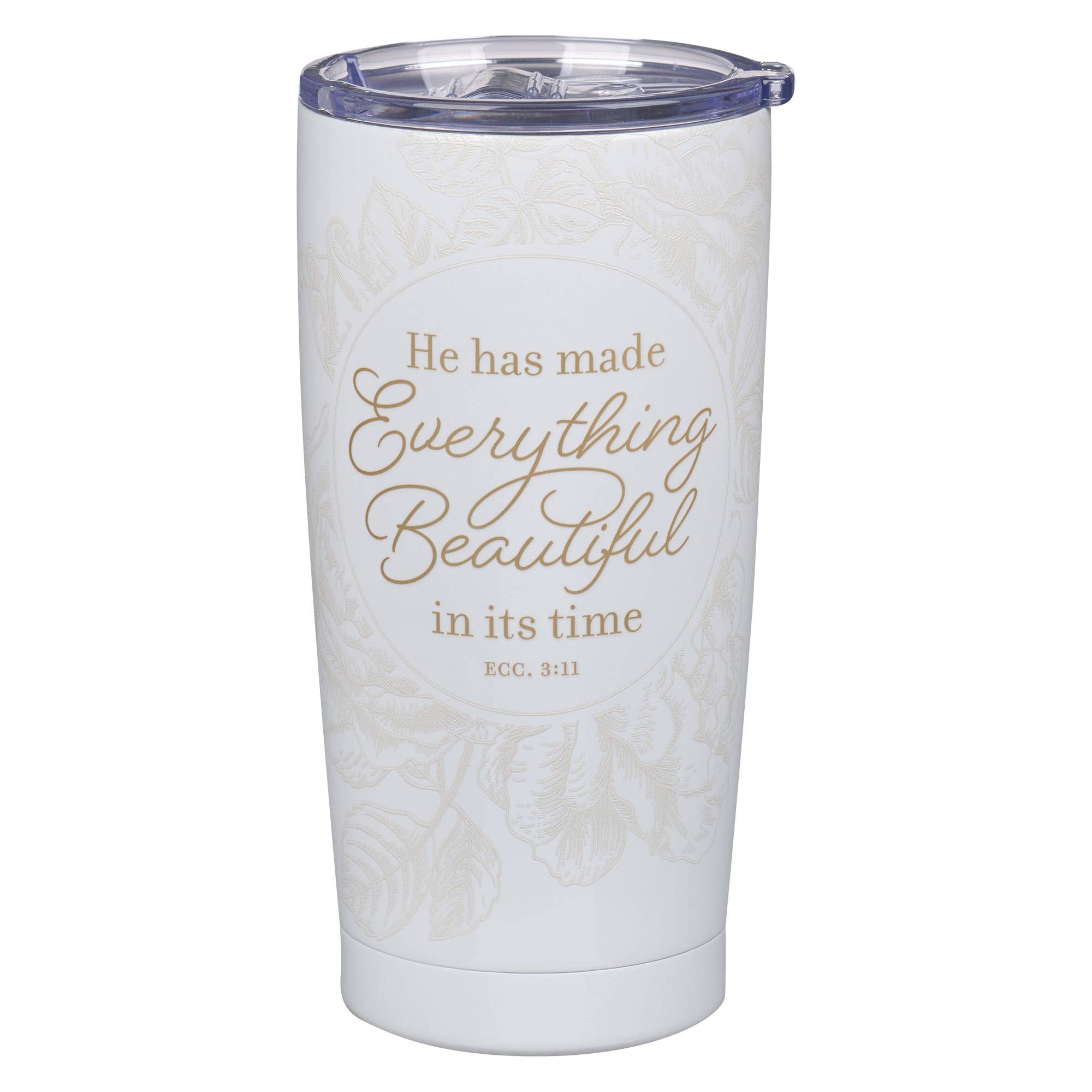 Tumbler SS Ivory Everything Beautiful Ecc. 3:11