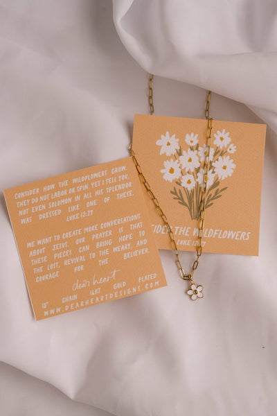 Dear Heart || Consider the Wildflowers Necklace