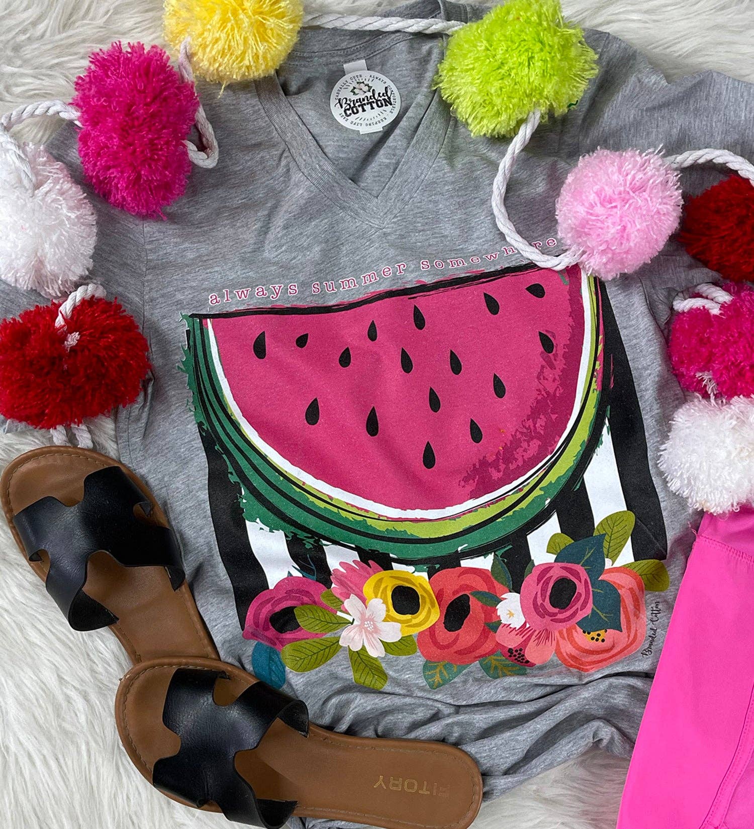 Summer Somewhere Watermelon Tee