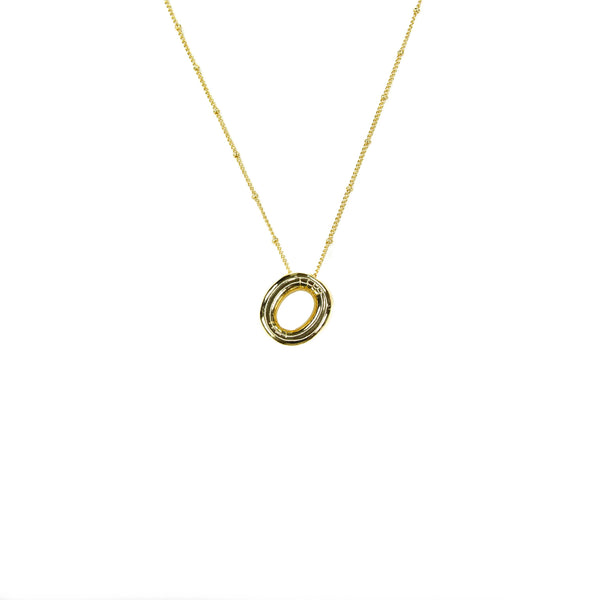 Initial Balloon Bubble 18K Gold Necklace