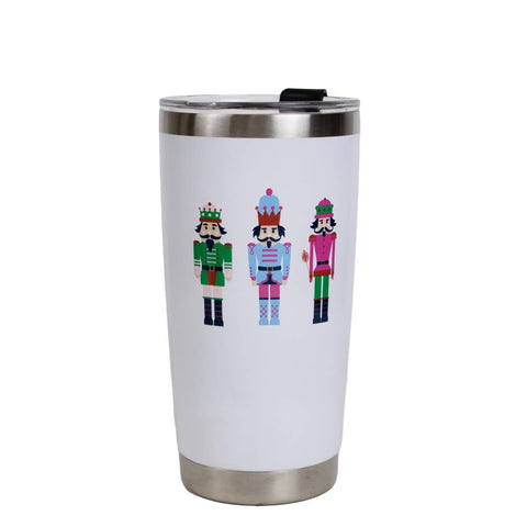 WHITE NUTCRACKER TUMBLER