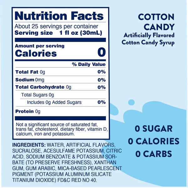 Skinny Syrups || Sugar Free Cotton Candy Flavor Syrup