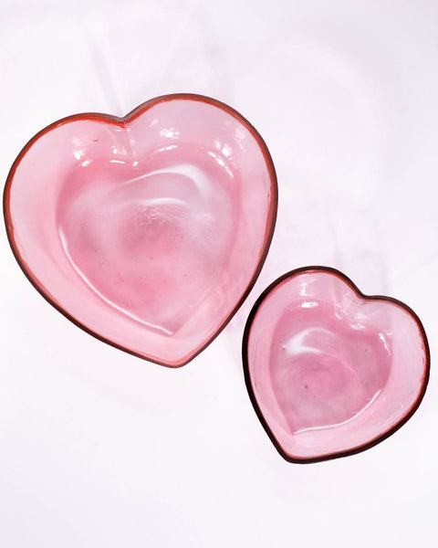 Amelia Heart Dish   Pink