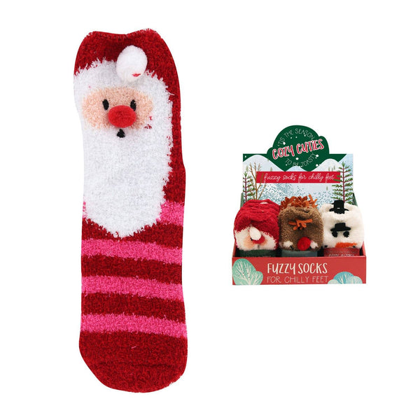 Cozy Cuties Fuzzy Holiday Socks