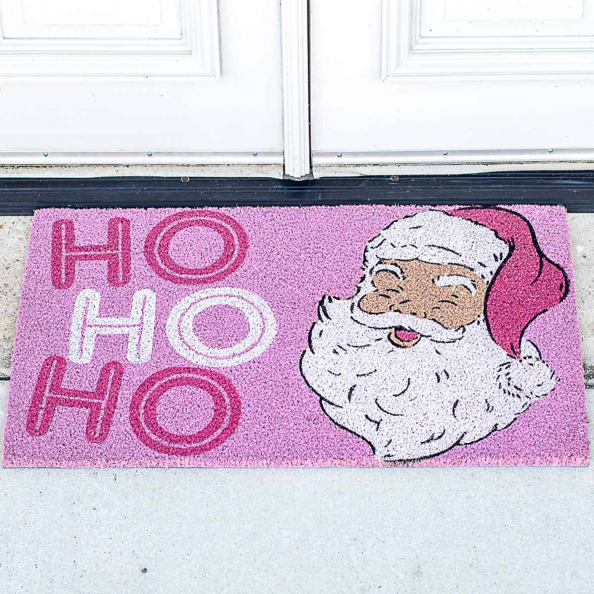 HO HO HO SANTA COIR DOORMAT