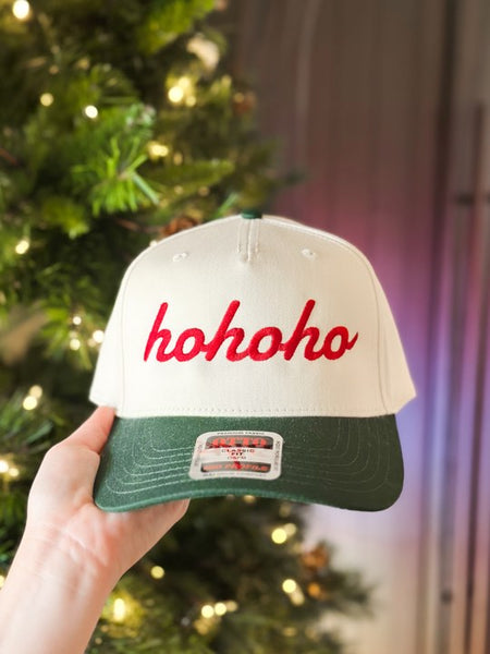 Ho Ho Ho Embroidered Hat