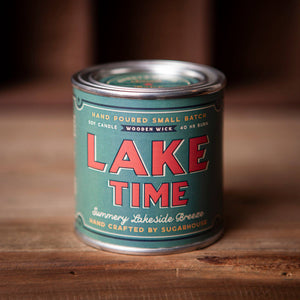 Lake Time Soy Candle with Wooden Wick